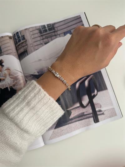 Özel Seri Zirkon Taşlı Bileklik (18k)