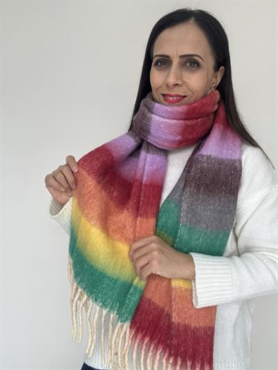 Renkli Pinterest Kaşkol