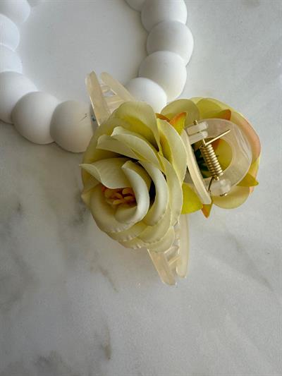 Sarı Gül Mandal Toka