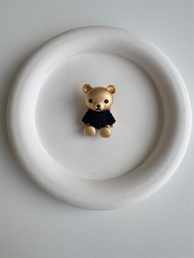 SiyahTeddy Broş