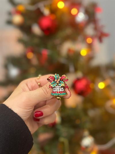 Taşlı Kurdelalı Zil