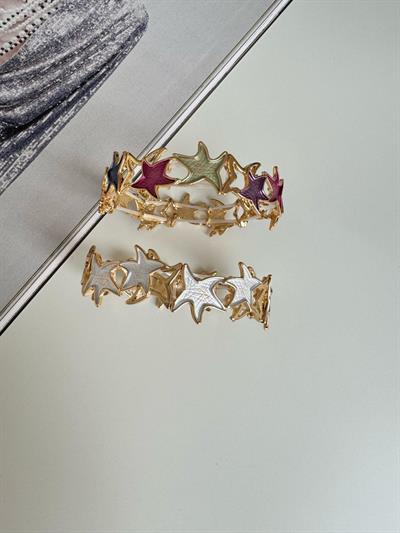 Yıldız Krem Renk Seramik Bilezik