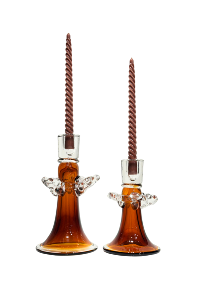Amber Taşlı İthal Şamdan Seti