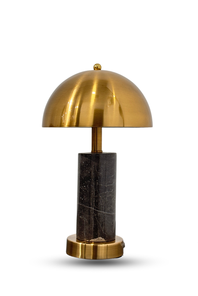 Giza Bronz Mermer Gövde Abajur