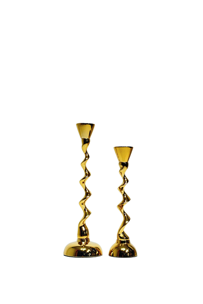 Metal Parlak Gold Mumluk Seti