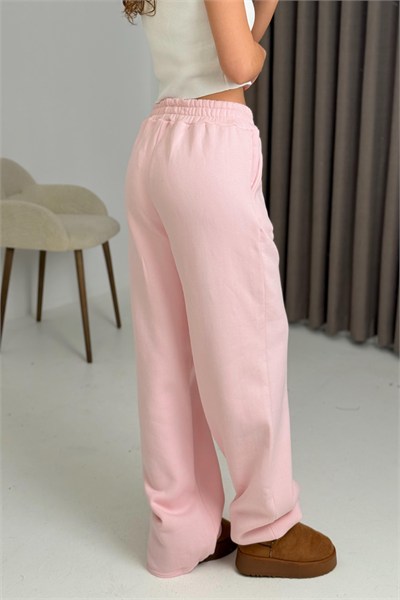 Pembe Paçası Ayarlanabilir Eşofman Pantolon