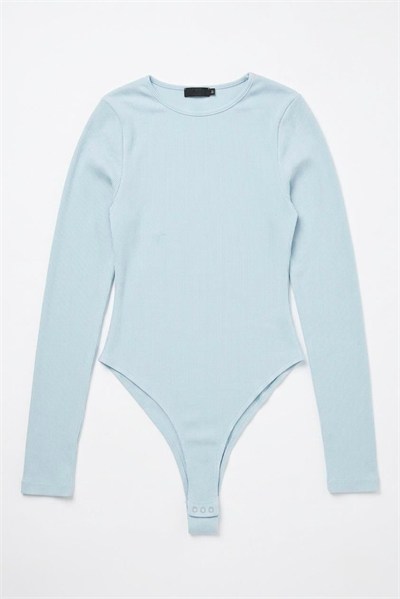 Bebe Mavisi Çıtçıtlı Uzun Bluz