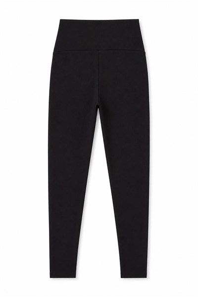 Siyah Toparlayıcı Polyester Tayt