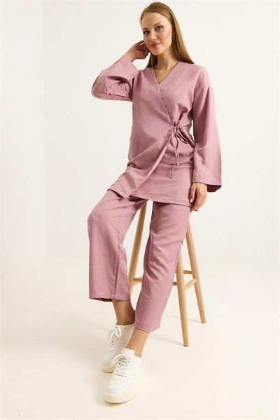Gül Kurusu Kimono Takım