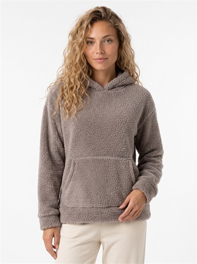 Füme Kapüşonlu Welsoft Sweatshirt