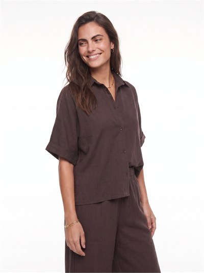 Acı Kahve Oversize Pantolonlu Takım