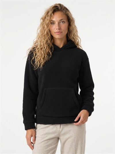 Siyah Kapüşonlu Welsoft Sweatshirt