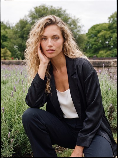 Siyah Kruvaze Saten Blazer Ceket