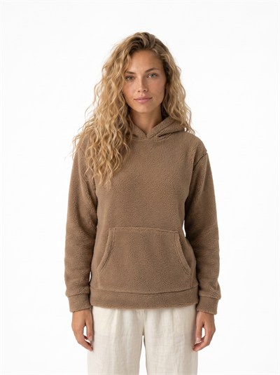 Vizon Kapüşonlu Welsoft Sweatshirt