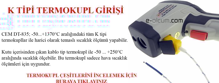 CEM DT-835 Termokupl