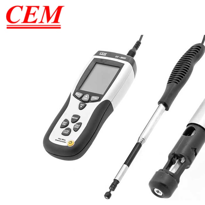 CEM DT-8880 Teleskobik Problu Sıcak Telli Anemometre