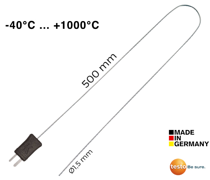 Testo 0602 5792 Daldırmalı K Tipi Termokupl