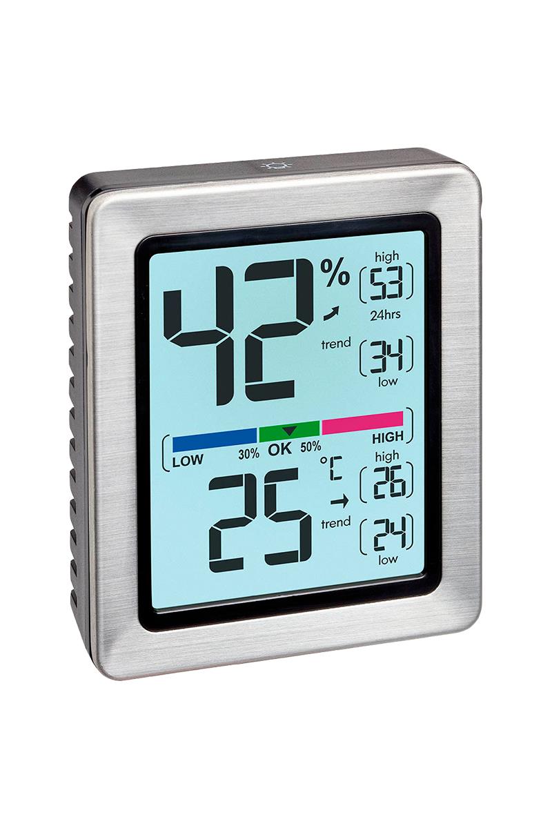 TFA 30.5047.54 'Exacto' Dijital Sıcaklık ve Nem Ölçer (Kalibre Edilebilir)