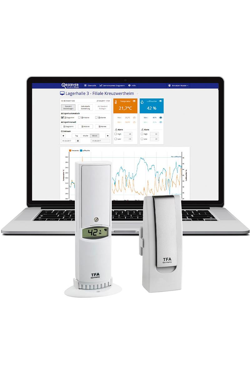 TFA 31.4012.02 Weatherhub Observer Online Sıcaklık ve Nem Takip Sistemi