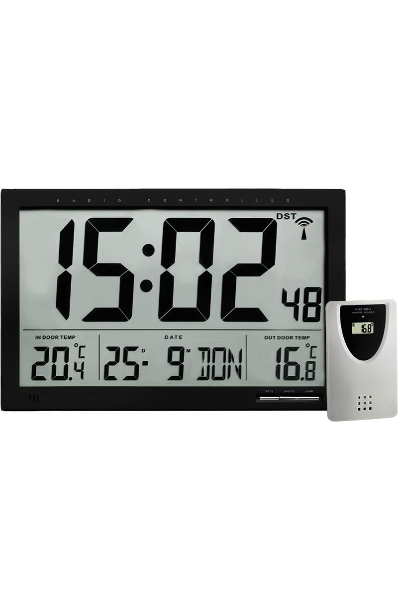 TFA 60.4510.01 Büyük Ekranlı Saat ve Kablosuz Termometre