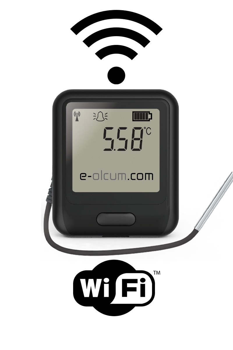 wifi baglantili yuksek hassasiyetli problu sicaklik kayit cihazi