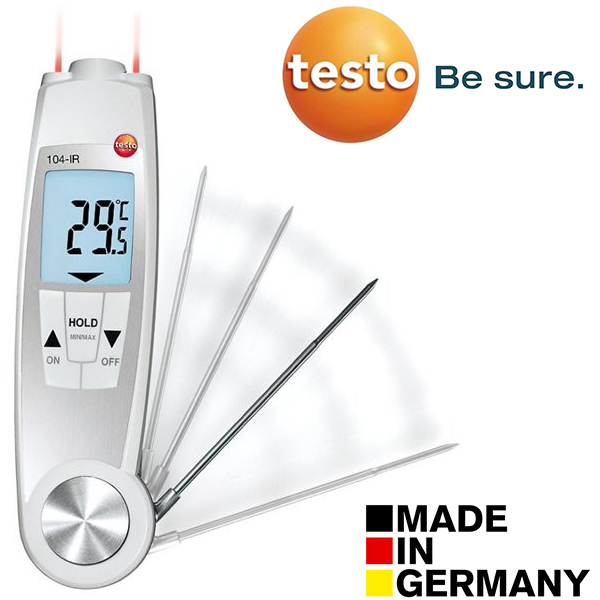 Testo 104-IR Çift Lazerli ve Problu Gıda Termometresi