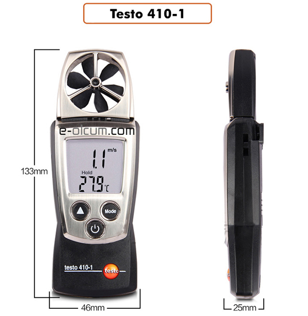Testo 410-1 Anemometre Hız Sıcaklık
