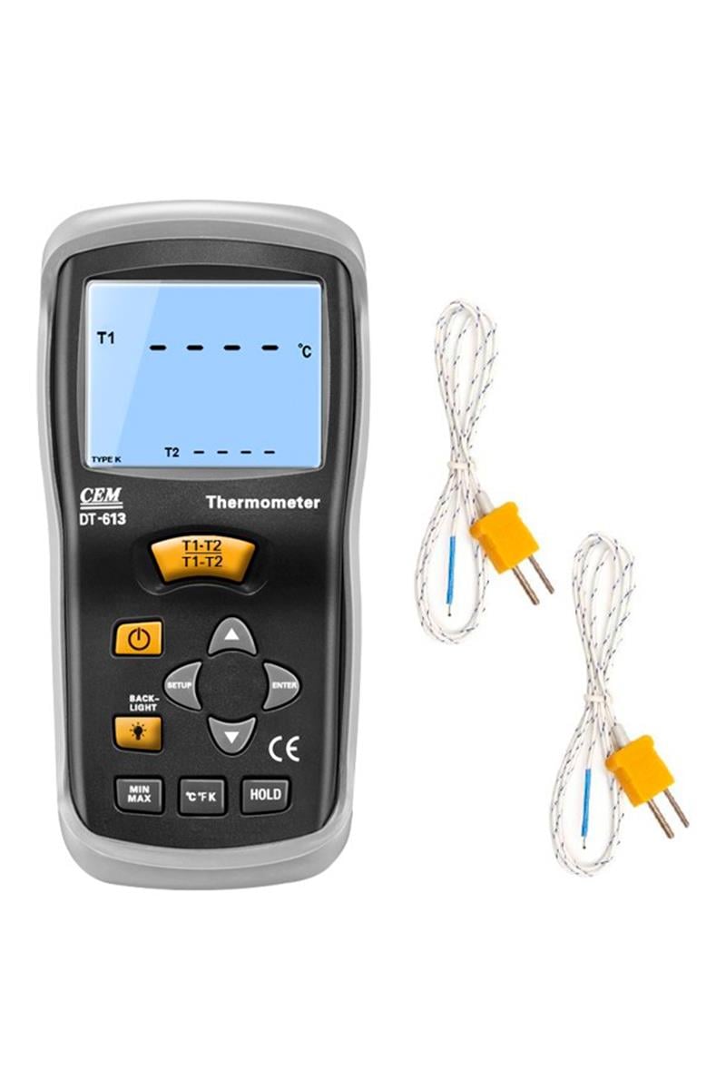 CEM DT-613 İki Kanallı Termokupl Termometre