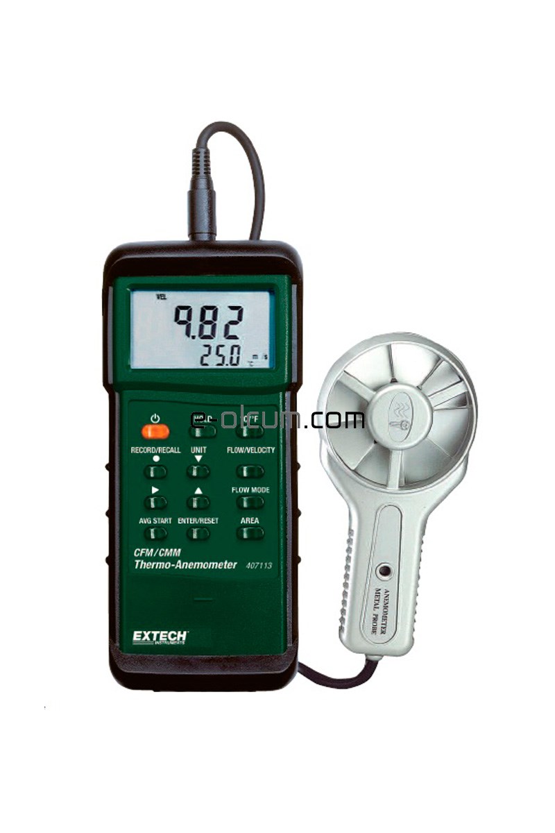 Extech 407113 Metal Pervaneli Anemometre