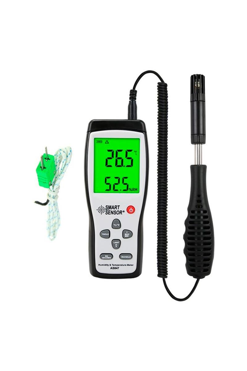 Smart Sensor AS847 Teleskobik Problu Sıcaklık ve Nem Ölçer