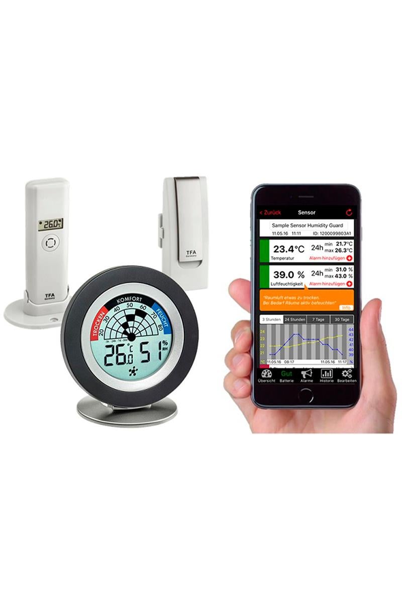 TFA 31.4008.02 Weatherhub Akıllı Ev Sıcaklık ve Nem Gözlem Seti