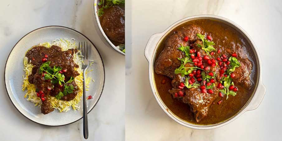 چگونه فسنجان جاافتاده و خوش‌رنگ بپزیم؟ به همراه معرفی فسنجان آماده هانی  در مارکت  تیمو در  ترکیه
