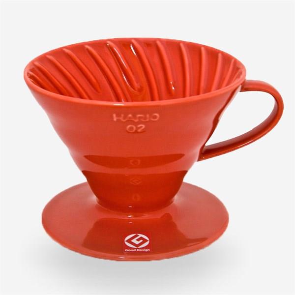 Hario - V60 No:02 Seramik Dripper | Kırmızı