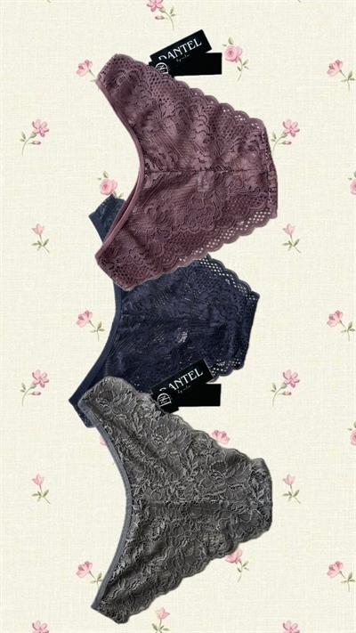 Dantel 3Lü String Külot Seti