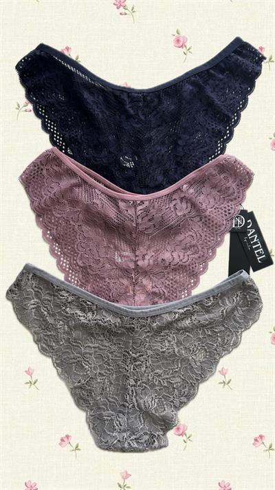 Dantel 3Lü String Külot Seti