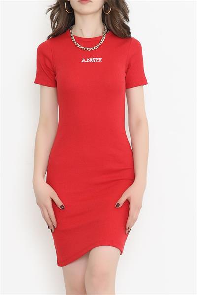 Dantel BABE&ANGEL Serisi Kırmızı Elbise 