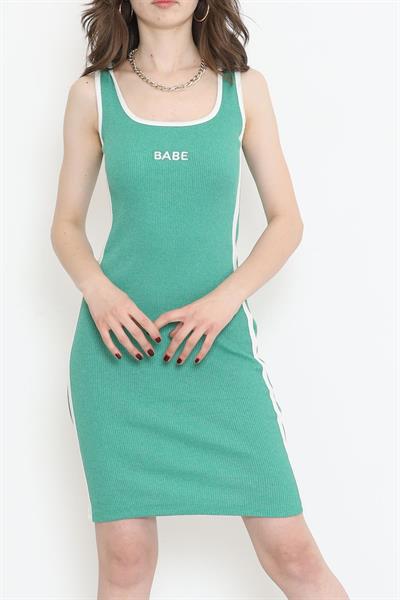 Dantel BABE&ANGEL Serisi Yeşil Elbise 