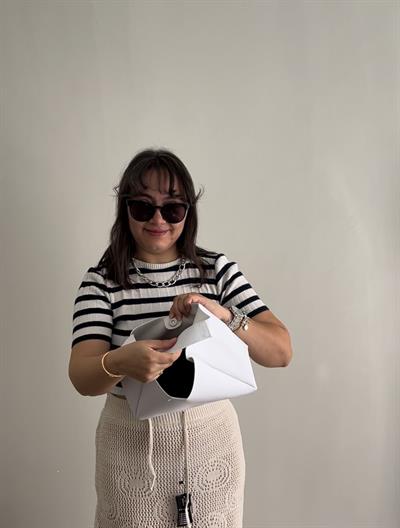 Dantel Beyaz El Kol ve Omuz Çantası 