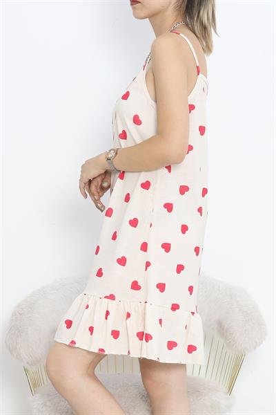 Dantel Kalp İp Askılı Gecelik & Elbise