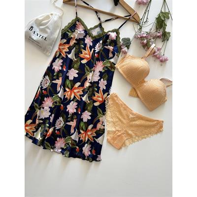 Dantel Lotus C Cup Sütyen Takımı