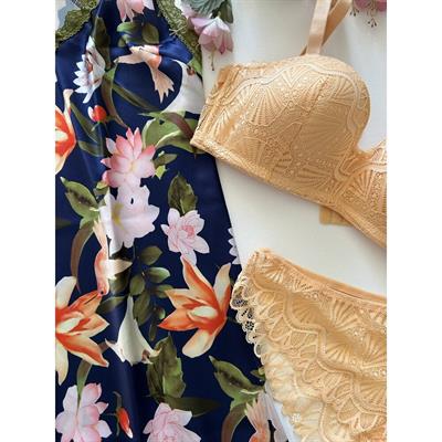 Dantel Lotus C Cup Sütyen Takımı