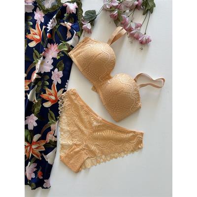 Dantel Lotus C Cup Sütyen Takımı