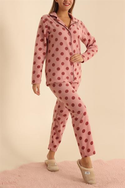 Dantel Pembe  Kadın WellSoft  Pijama Takımı 