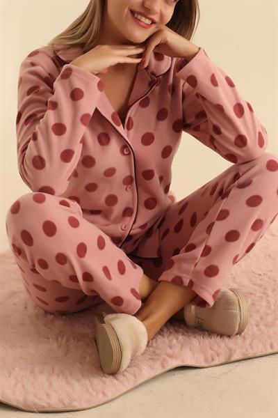 Dantel Pembe  Kadın WellSoft  Pijama Takımı 