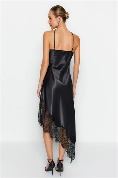 Dantel Rana Saten Gecelik & Elbise