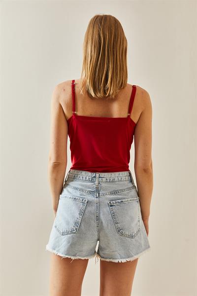 Lace & Love Kırmızı Bodysuit 