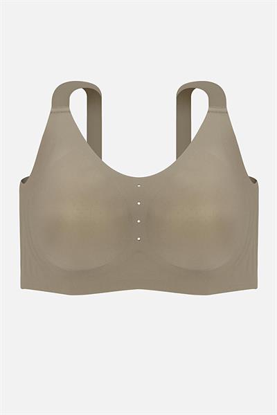  Bulut Koleksiyonu Lazer Kesim Dikişsiz C & D Cup Büyük Beden Sütyen Haki