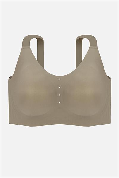 Bulut Koleksiyonu Lazer Kesim Dikişsiz C & D Cup Büyük Beden Sütyen Ten Haki