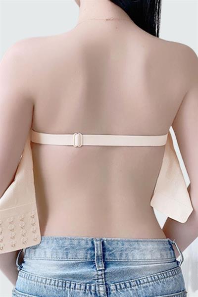 Bulut Koleksiyonu Lazer Kesim Dikişsiz Straplez B C D Cup Büyük Beden Ten Rengi  Sütyen