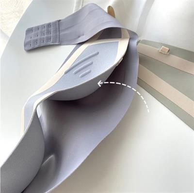 Bulut Lazer Kesim Açık Mavi Straplez Sütyen